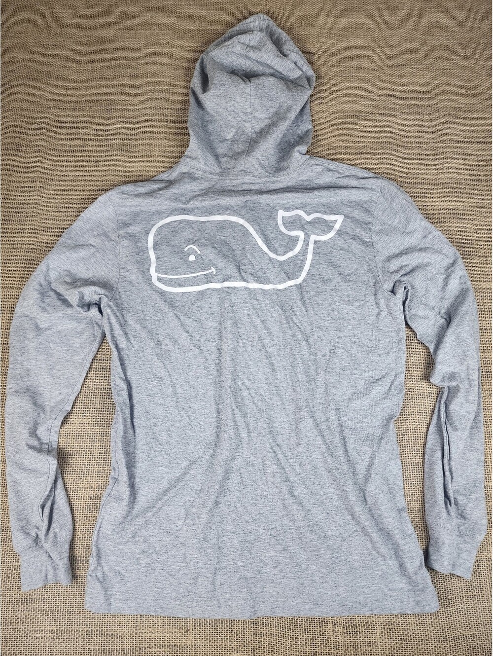 Vineyard Vines Women’s XS Gray Whale Hoodie Long Sleeve Pocket T Shirt